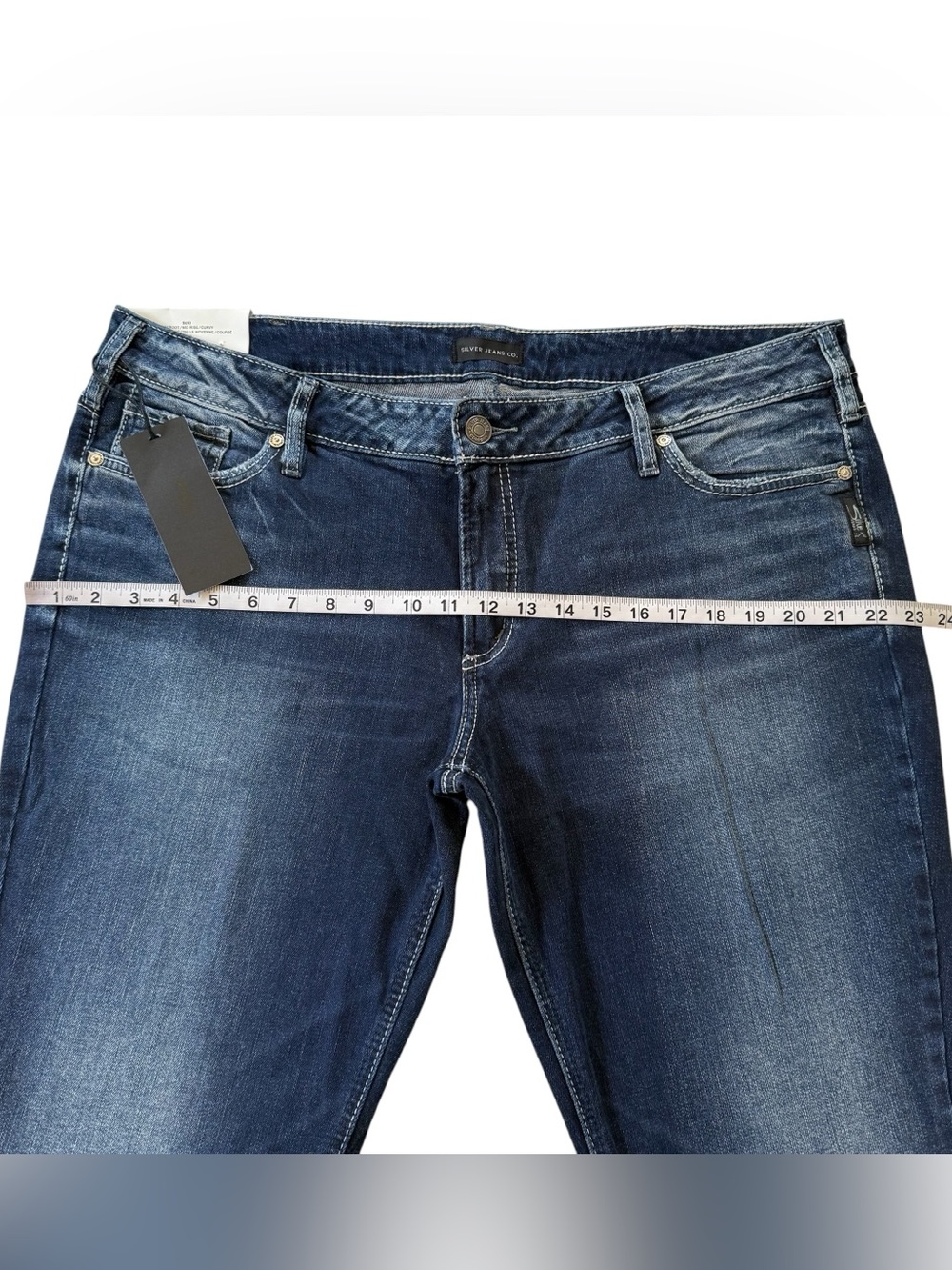 NWT Silver Jeans Suki Slim Boot Mid Rise Curvy Dark Wash Women’s Size W36/L33 - Picture 11 of 15